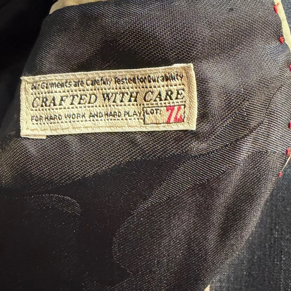 Howe Mens Two Button Blazer Jacket Charcoal Grey Camo Lining Size 40